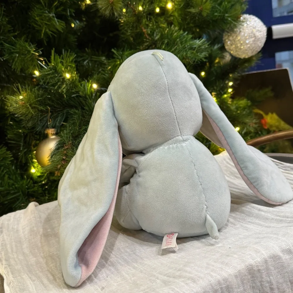 Ty Sparkle Dumbo Plush‎ Toy Disney Elephant Gray Pink Ears Stuffed Animal